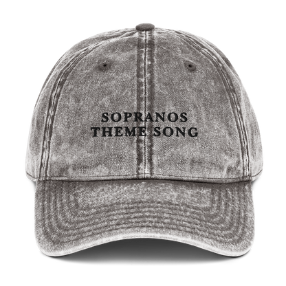 Sopranos Theme Song Embroidered Vintage Cap