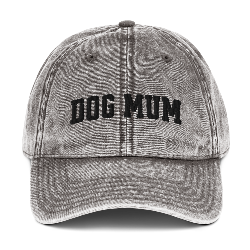 Dog Mum Embroidered Vintage Cap