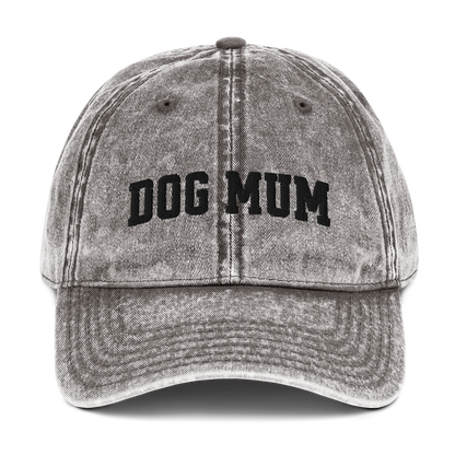 Dog Mum Embroidered Vintage Cap