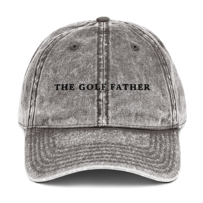 The Golf Father Embroidered Vintage Cap