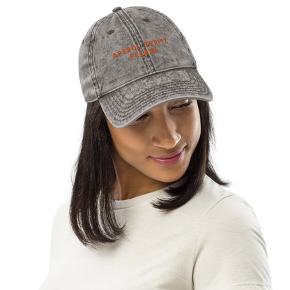 Aperol Spritz Please Embroidered Vintage Cap