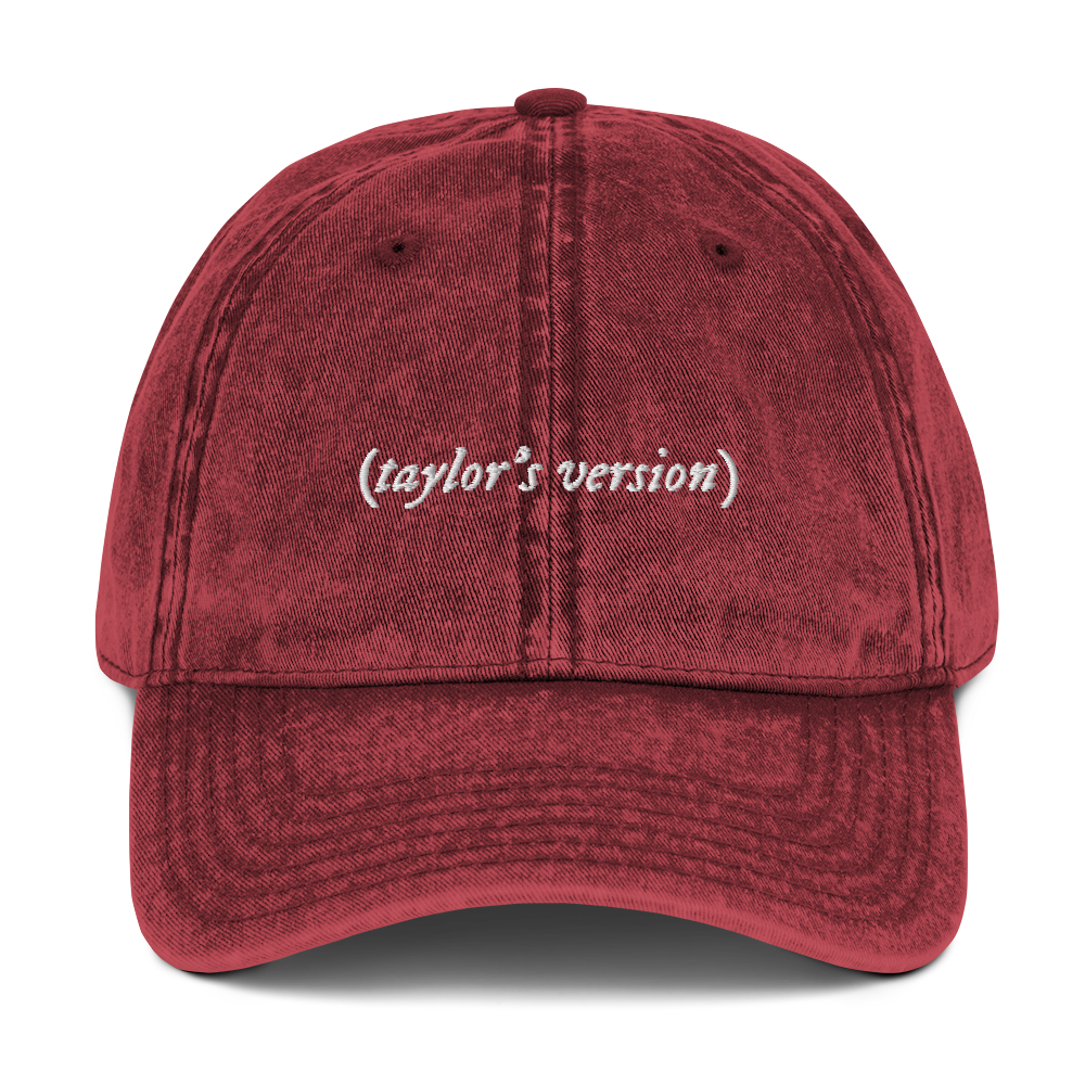 taylor's version Embroidered Vintage Cap