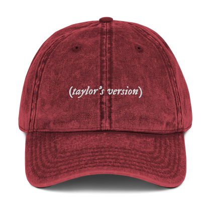 taylor's version Embroidered Vintage Cap