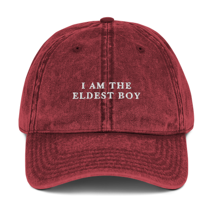 I Am The Eldest Boy Succession Embroidered Vintage Cap