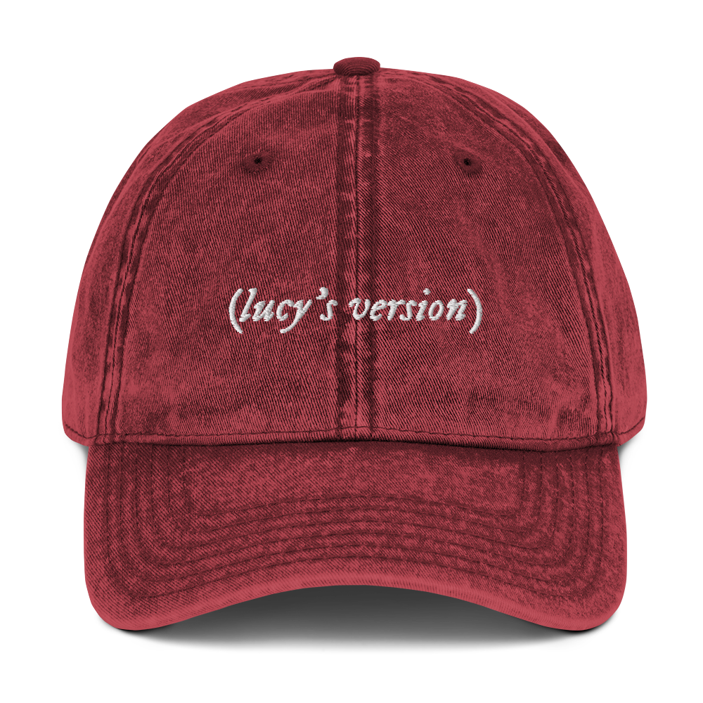 your name's version Taylor Embroidered Vintage Cap