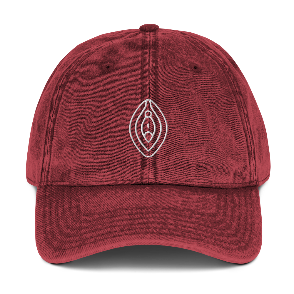 Vulva Feminist Embroidered Vintage Cap