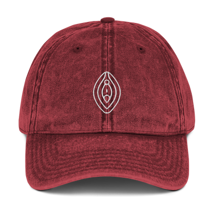 Vulva Feminist Embroidered Vintage Cap