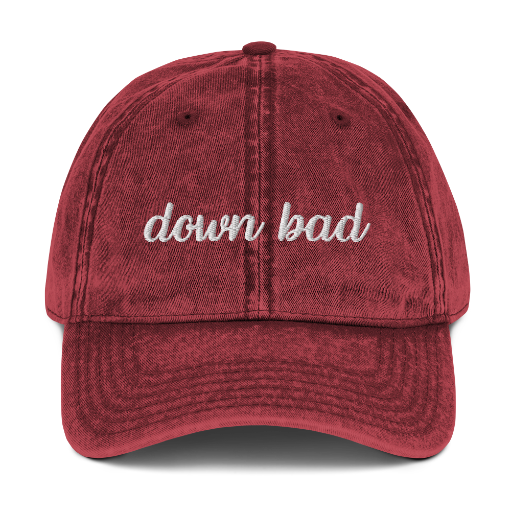 Down Bad TTPD Embroidered Vintage Cap