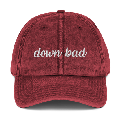 Down Bad TTPD Embroidered Vintage Cap