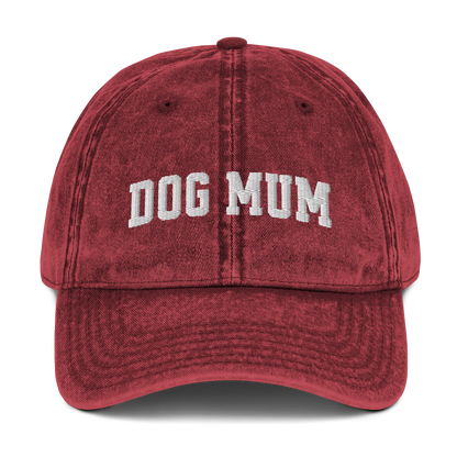 Dog Mum Embroidered Vintage Cap