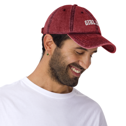 Girl Dad Embroidered Vintage Cap