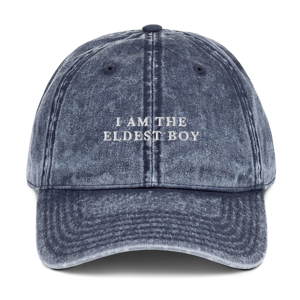 I Am The Eldest Boy Succession Embroidered Vintage Cap