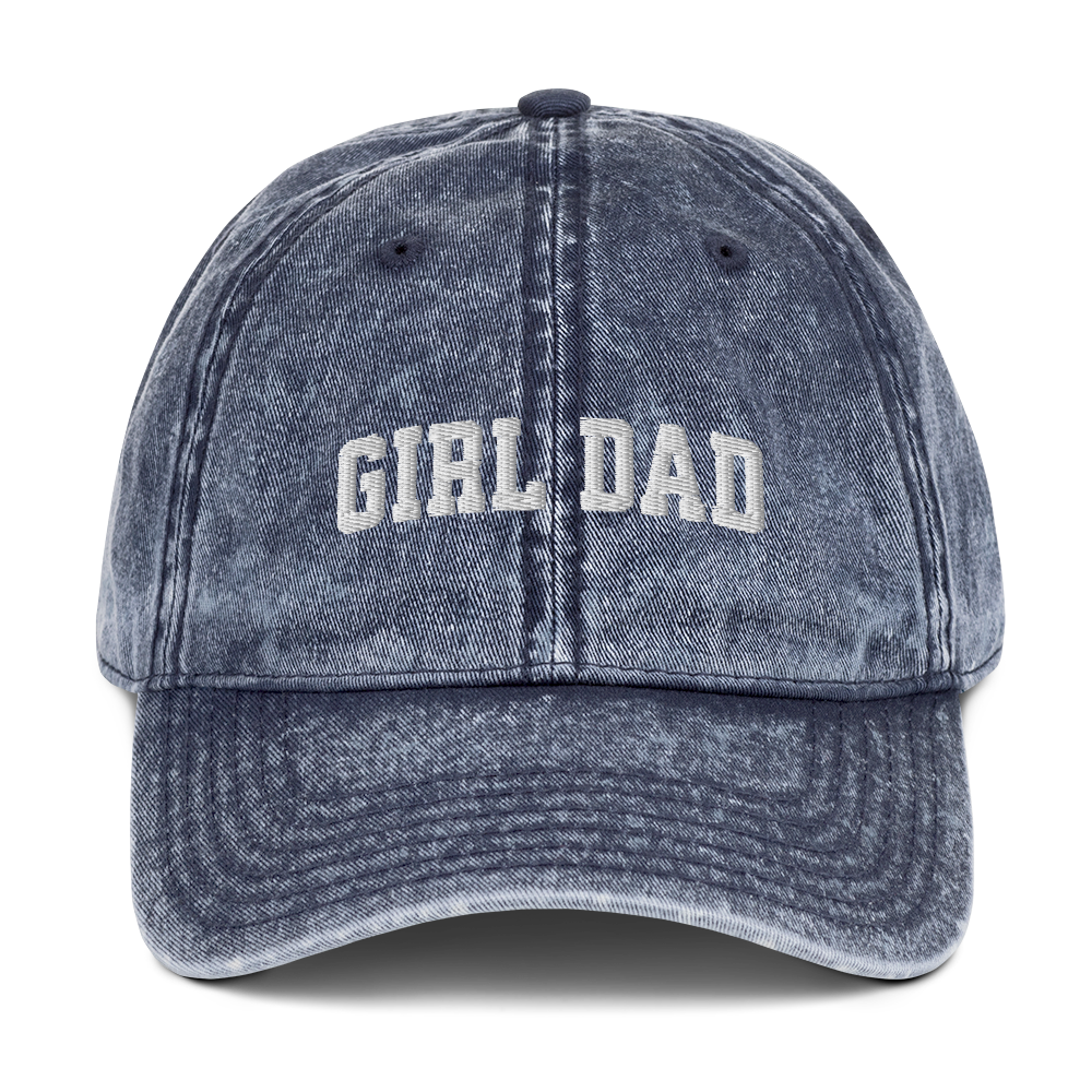 Girl Dad Embroidered Vintage Cap