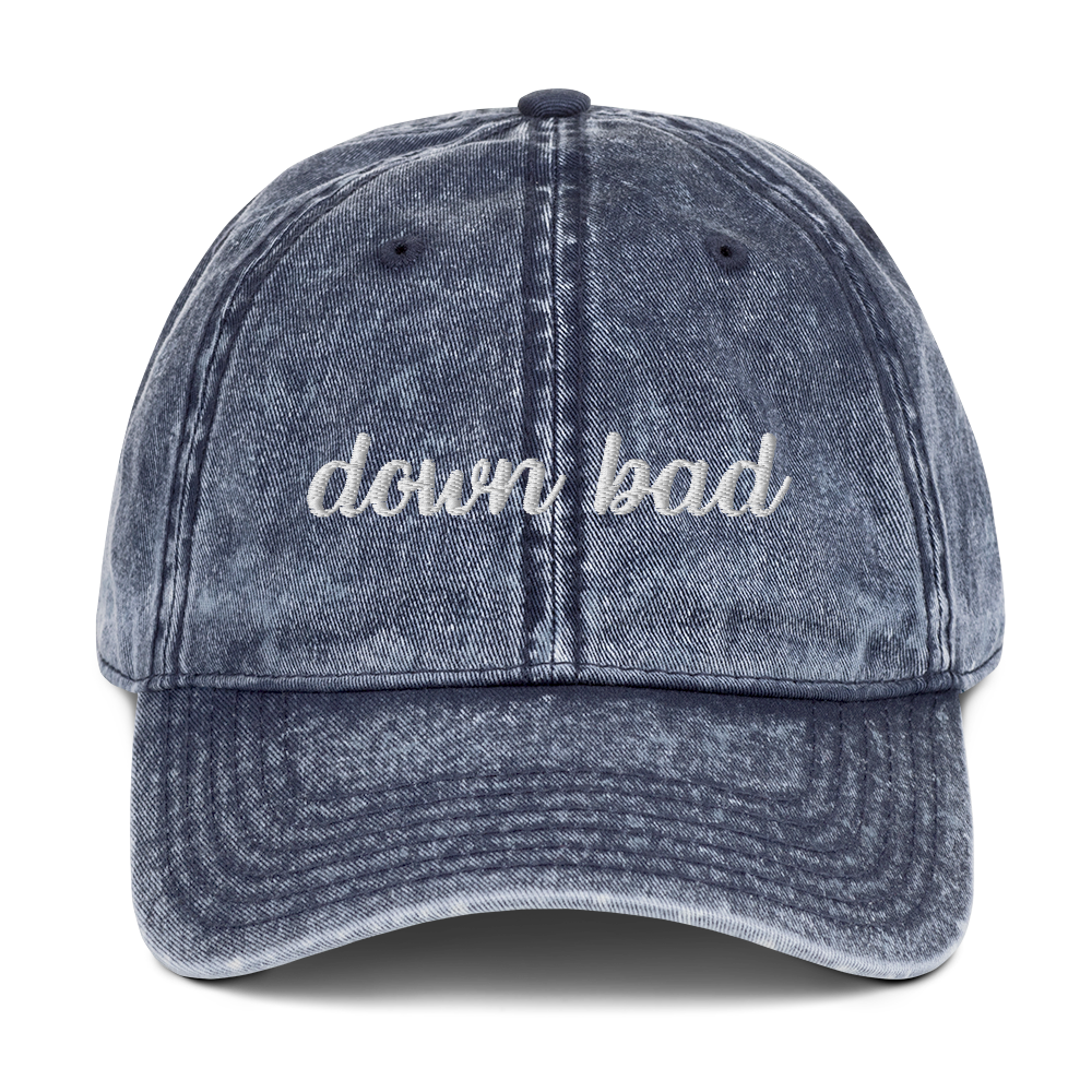 Down Bad TTPD Embroidered Vintage Cap