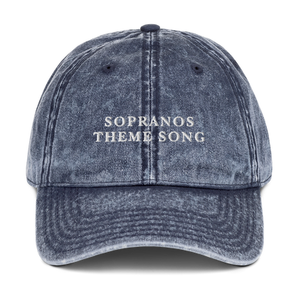 Sopranos Theme Song Embroidered Vintage Cap