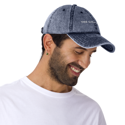 The Golf Father Embroidered Vintage Cap