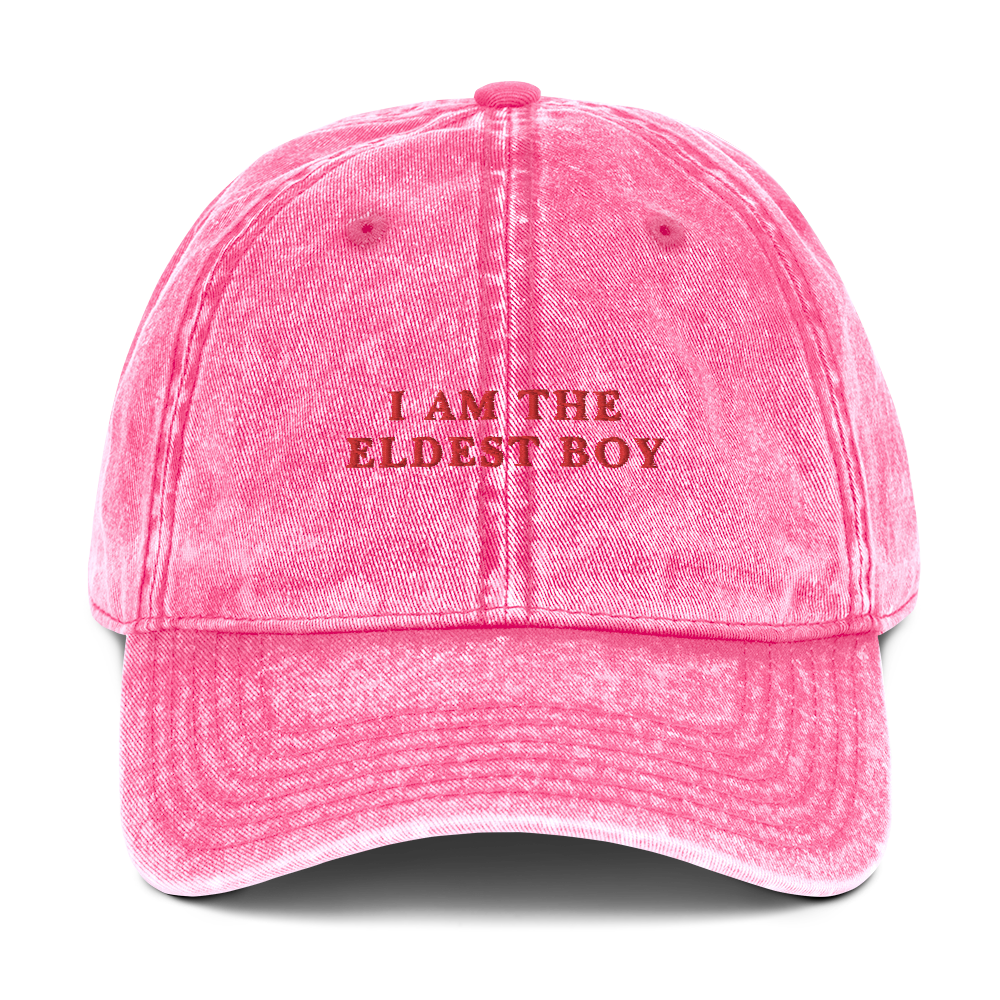 I Am The Eldest Boy Succession Embroidered Vintage Cap