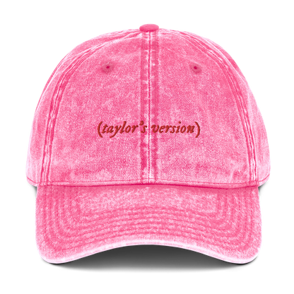 taylor's version Embroidered Vintage Cap