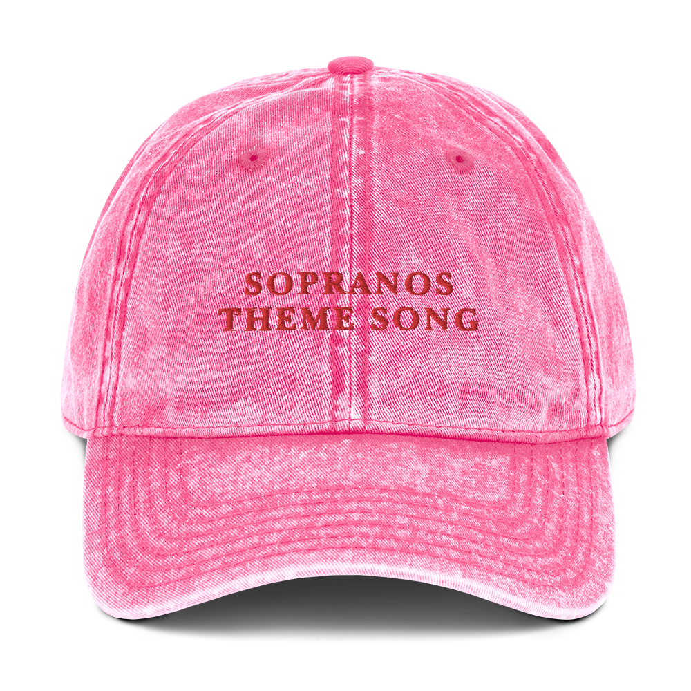 Sopranos Theme Song Embroidered Vintage Cap