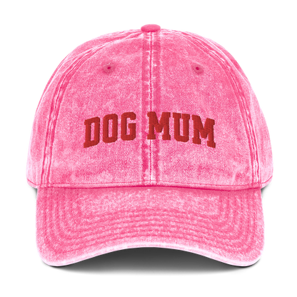 Dog Mum Embroidered Vintage Cap