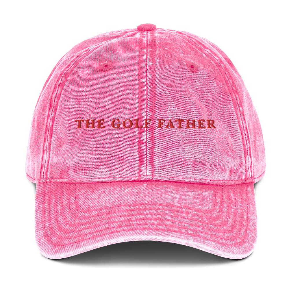 The Golf Father Embroidered Vintage Cap