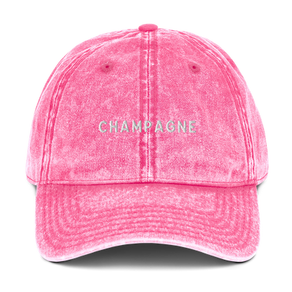 Champagne Embroidered Vintage Cap