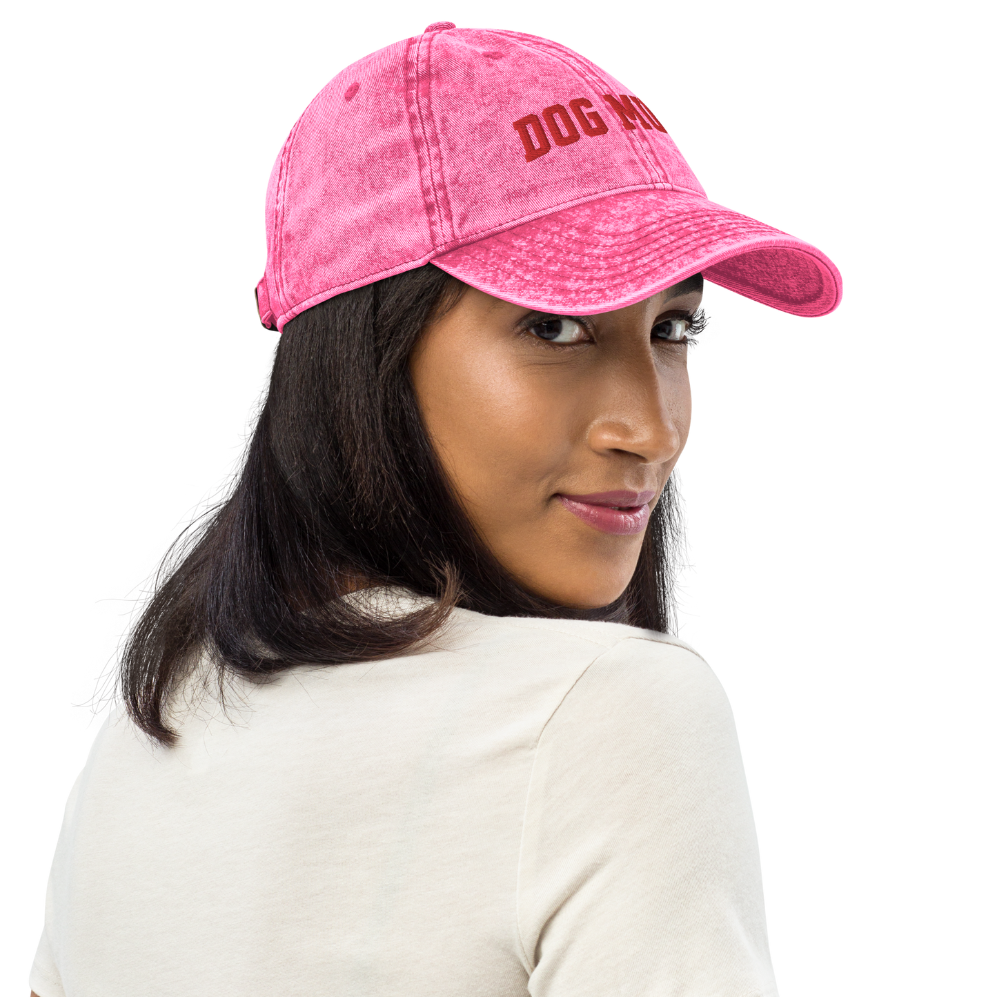 Dog Mum Embroidered Vintage Cap