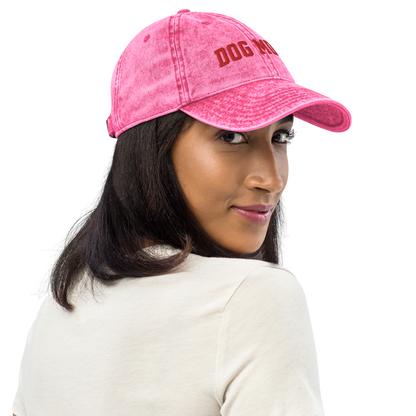 Dog Mum Embroidered Vintage Cap