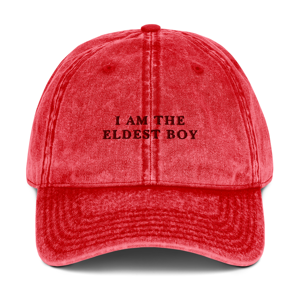 I Am The Eldest Boy Succession Embroidered Vintage Cap