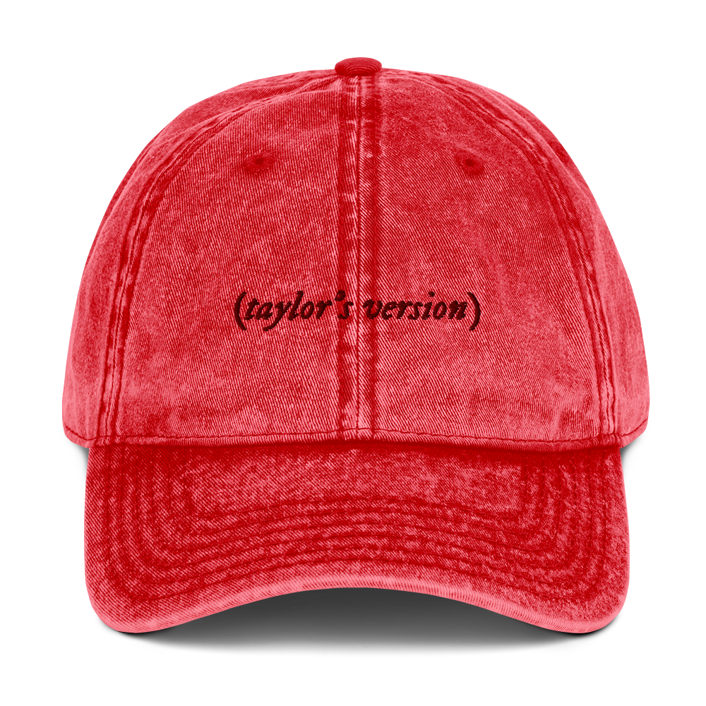 taylor's version Embroidered Vintage Cap