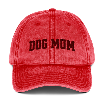 Dog Mum Embroidered Vintage Cap