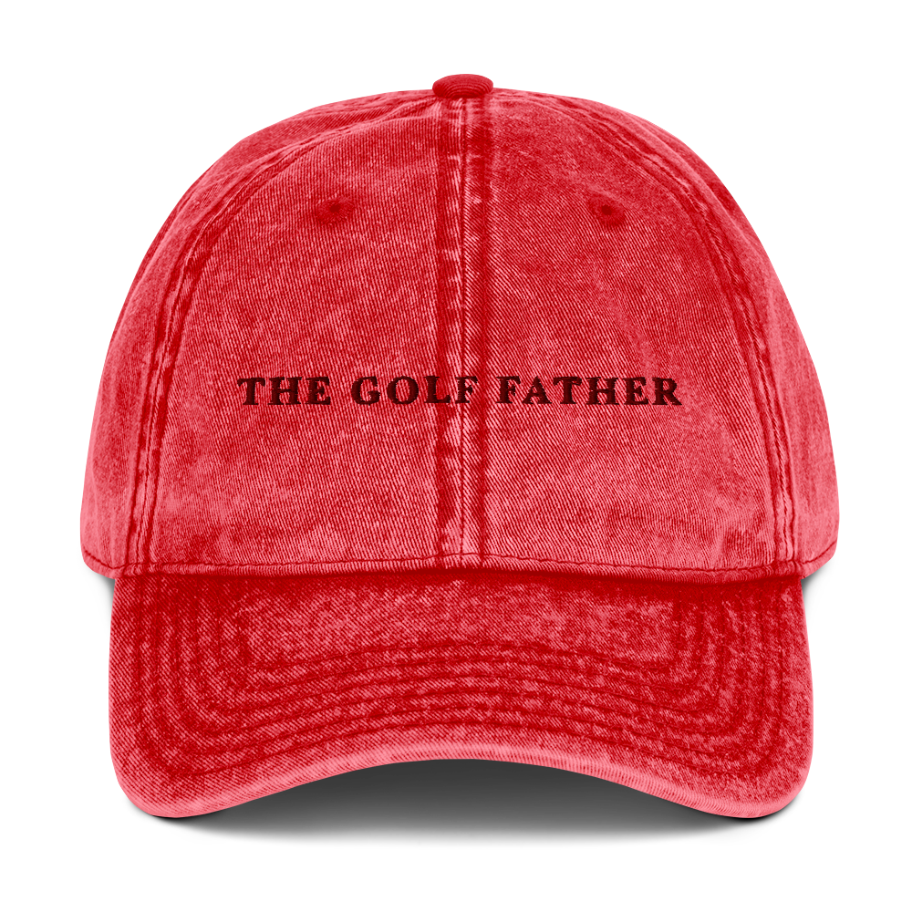 The Golf Father Embroidered Vintage Cap