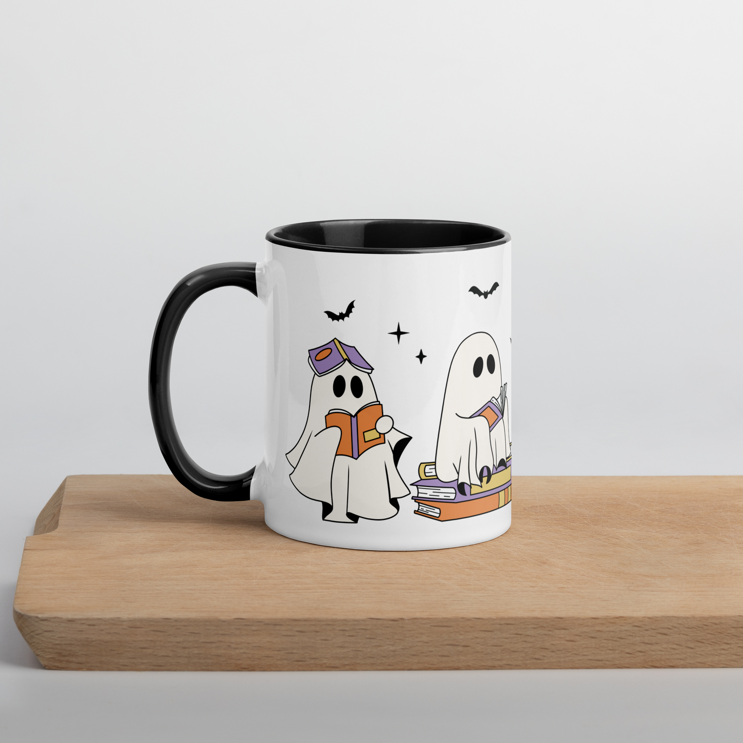 Bookish Ghosts Halloween Color Mug