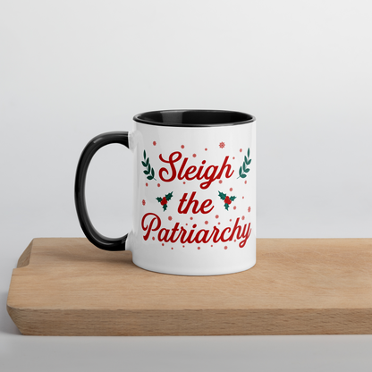 Sleigh the Patriarchy Christmas Color Mug