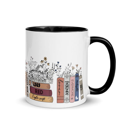 Taylor All Eras Books Cat Color Mug