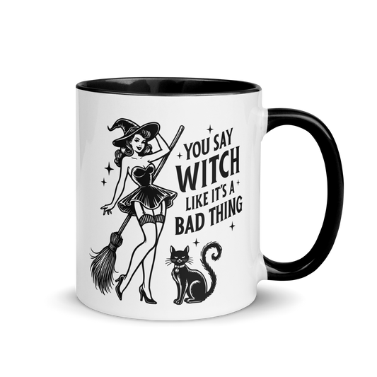 Vintage Witch Halloween Color Mug