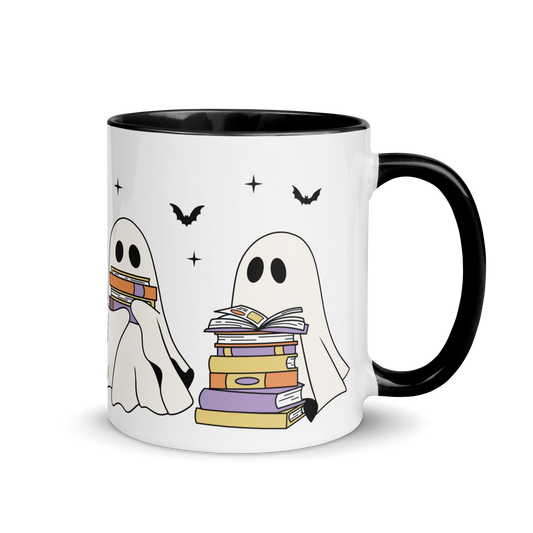 Bookish Ghosts Halloween Color Mug