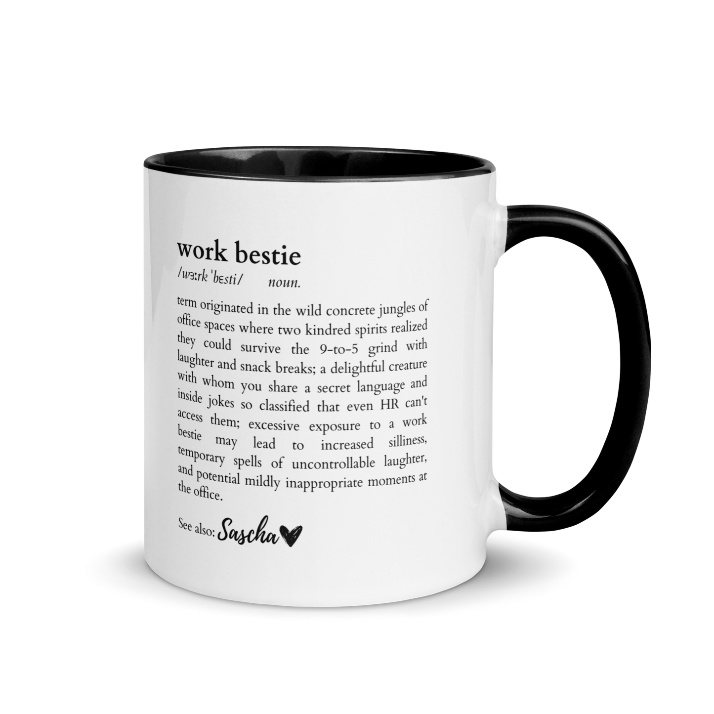 CUSTOM Work Bestie Dictionary Color Mug