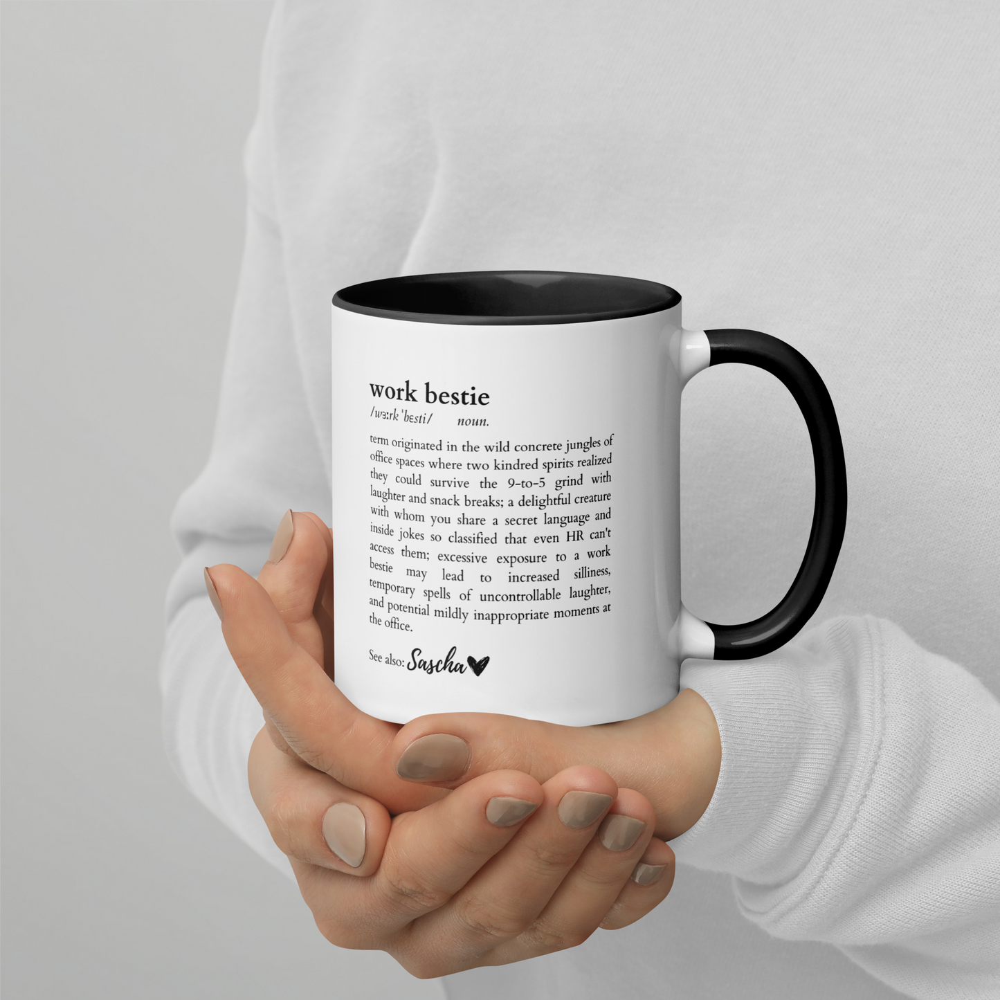 CUSTOM Work Bestie Dictionary Color Mug