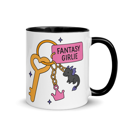 Fantasy Girlie Bookish Color Mug