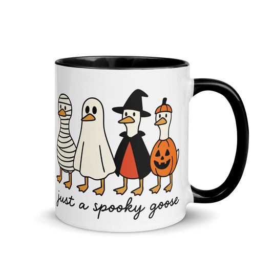 Just a Spooky Goose Halloween Color Mug