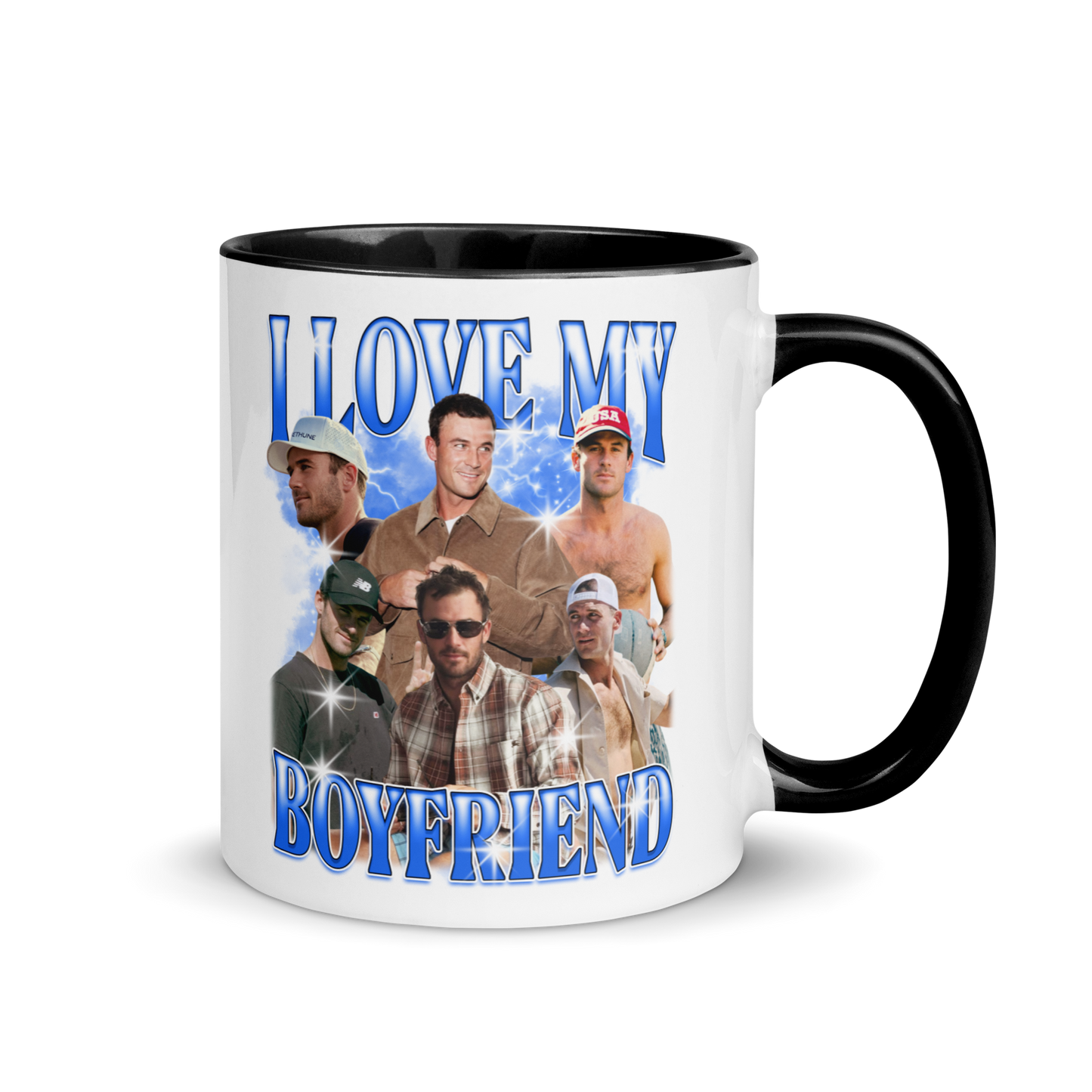 CUSTOM I Love My Boyfriend Photo Bootleg Mug