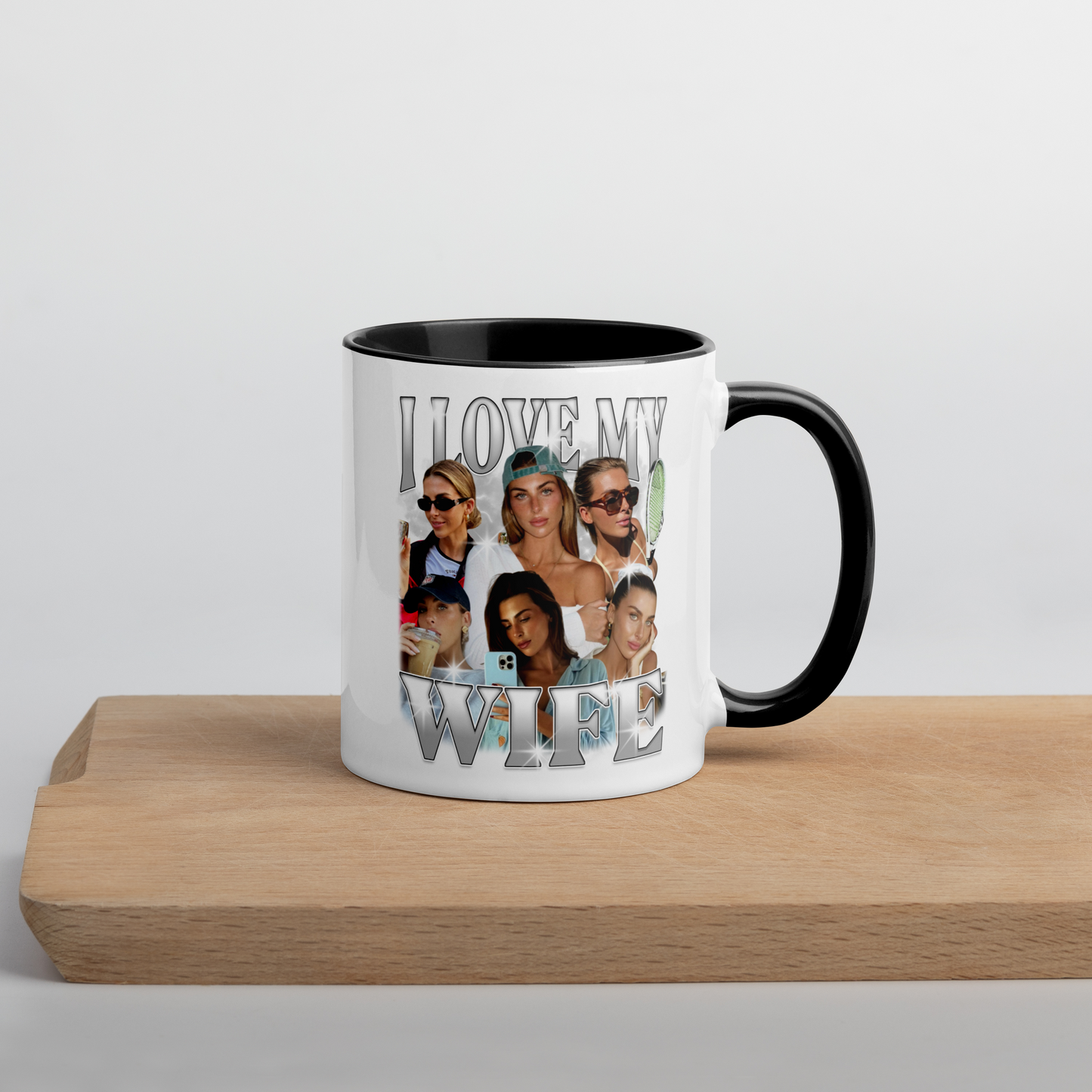 CUSTOM I Love My Wife Photo Bootleg Mug
