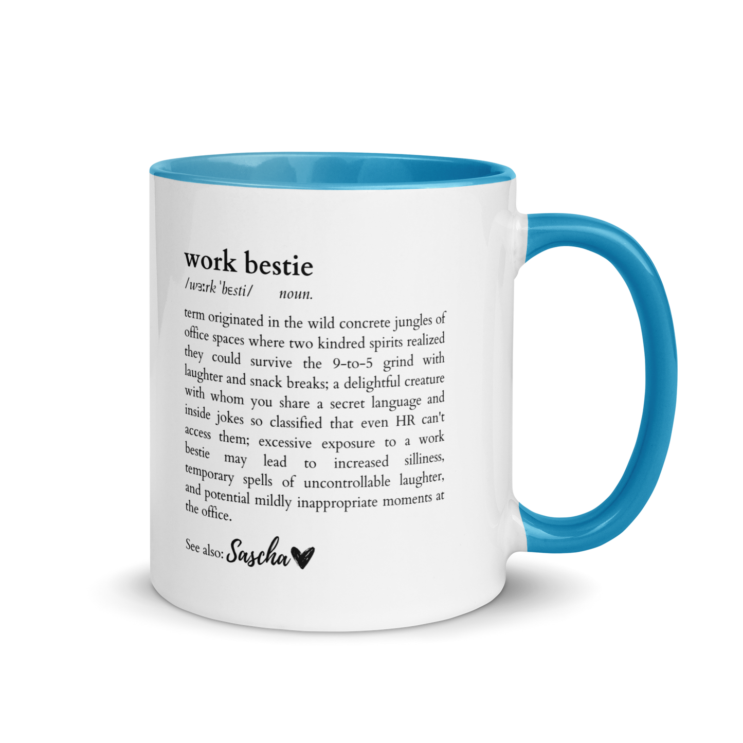 CUSTOM Work Bestie Dictionary Color Mug