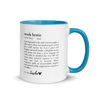 CUSTOM Work Bestie Dictionary Color Mug