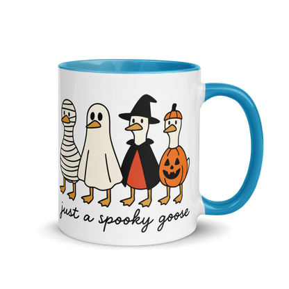 Just a Spooky Goose Halloween Color Mug