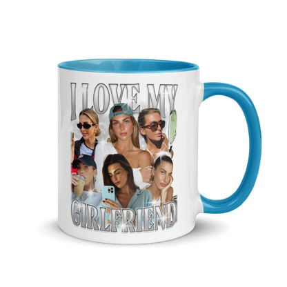 CUSTOM I Love My Girlfriend Photo Bootleg Mug