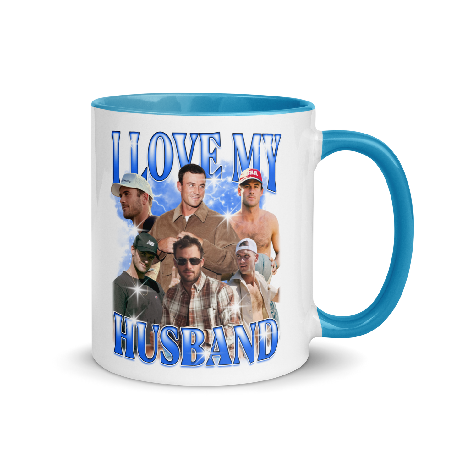 CUSTOM I Love My Husband Photo Bootleg Mug