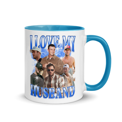 CUSTOM I Love My Husband Photo Bootleg Mug
