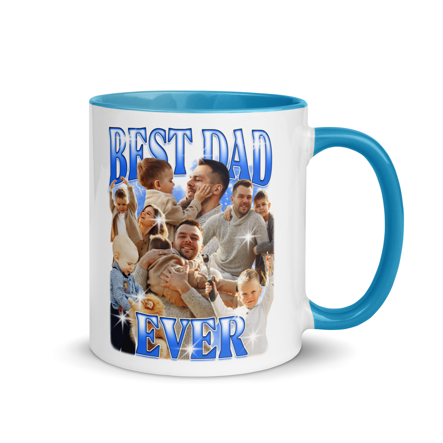 CUSTOM Best Dad Ever Photo Bootleg Mug